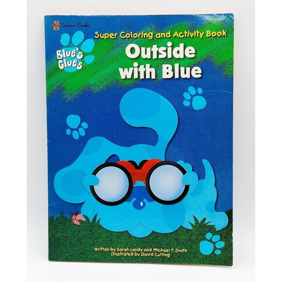 VTG 2000 BLUE'S CLUES  SUPER COLORING  & ACTIVITY BOOK Outside W/ Blue Unused - Picture 1 of 3